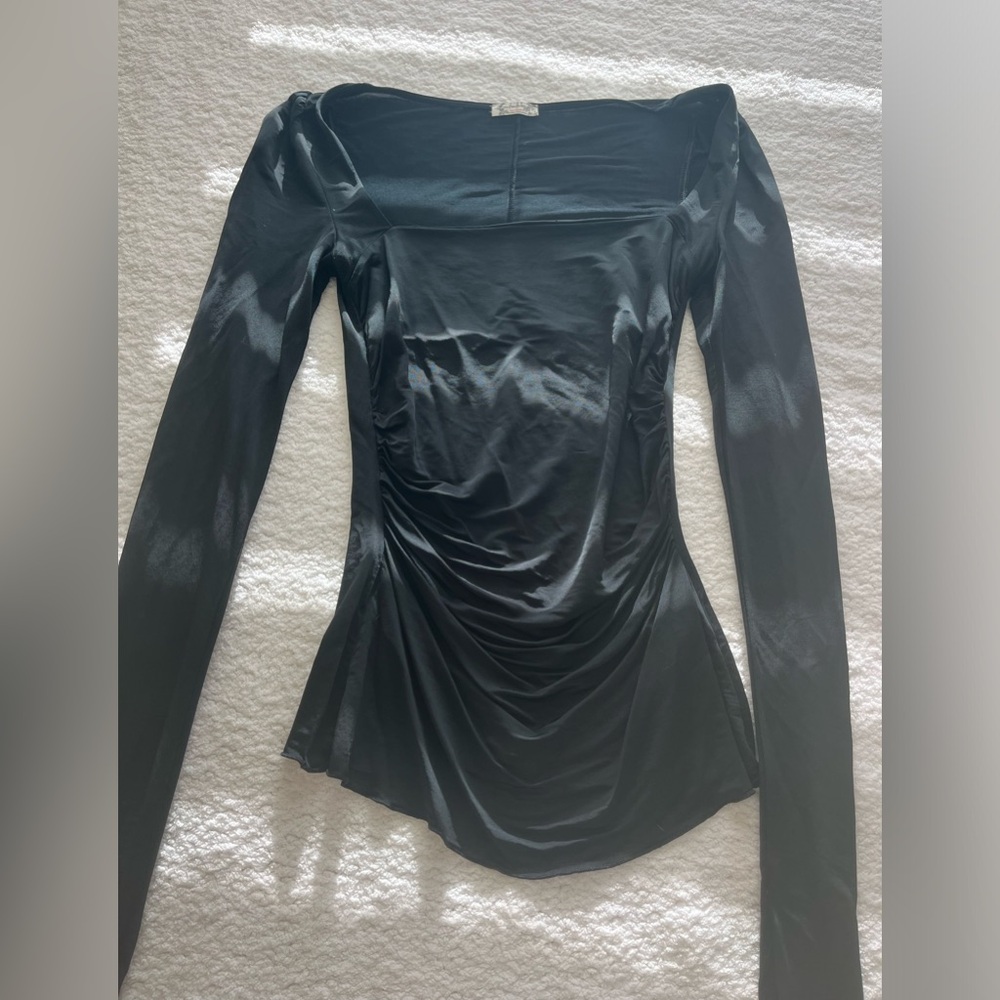 Black Mesh Long Sleeve